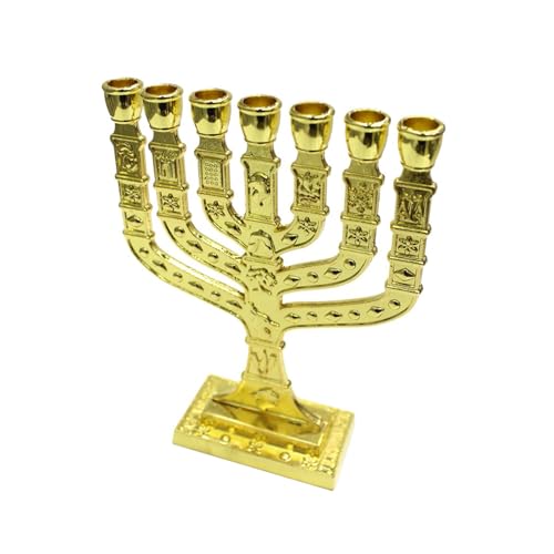 Kerzenständer mit 7 Zweigen, Tischdekoration, Tischdekoration, Menora, jüdischer Jerusalem-Tempelständer von tixoacke
