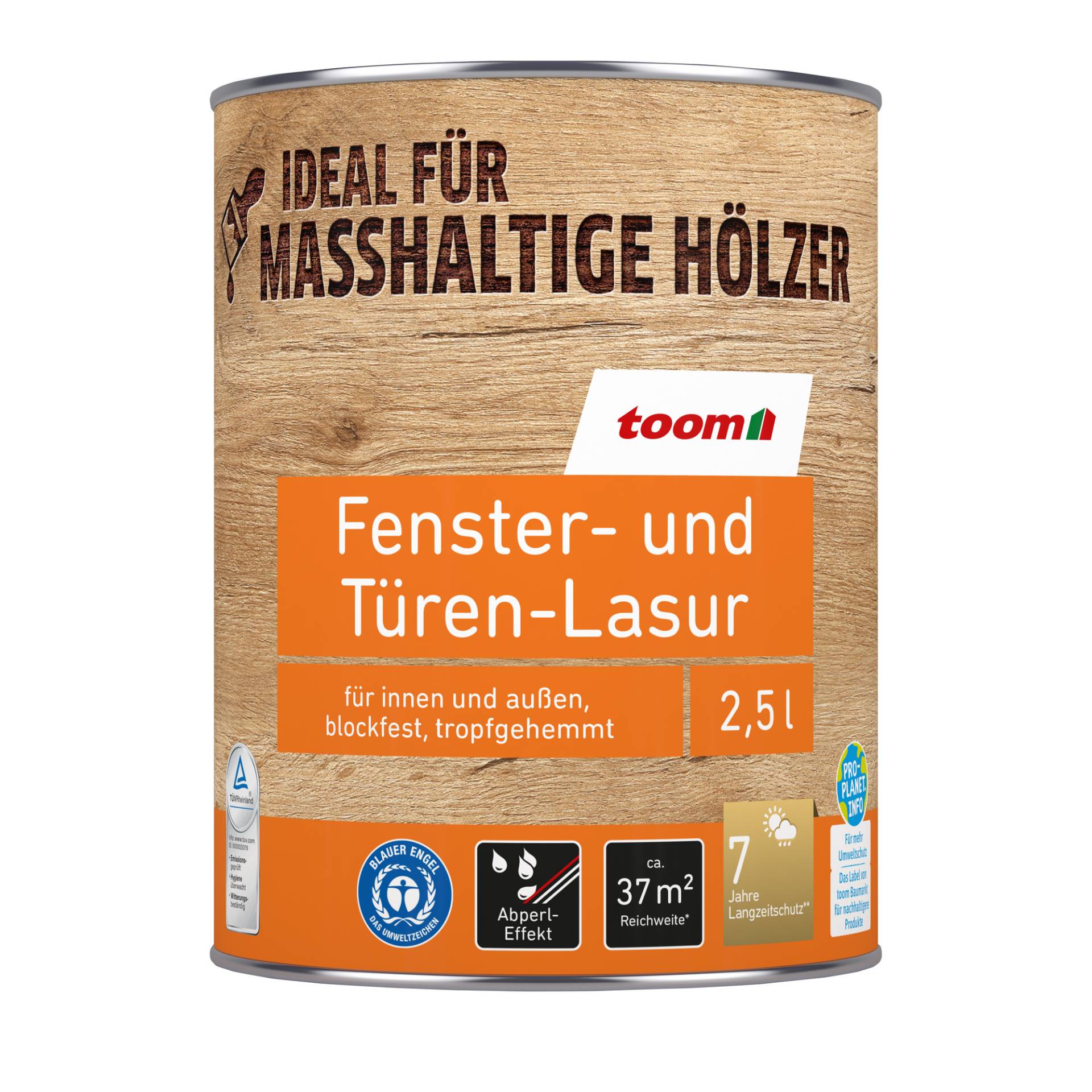 toom Fenster- und Türen-Lasur teakfarben 2,5 l toom Fenster- und Türen-Lasur teakfarben 2,5 l von toom