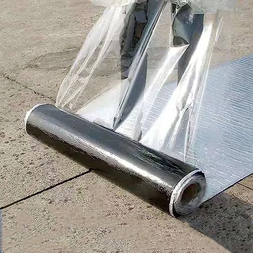 Dach Reparaturband Wasserdichtes Selbstklebendes Klebeband Alufolie Dichtungsband Reflektierend Isolierung Anti-UV,für Dachleckage,Oberflächenriss,Fensterbankspalt,Anpassbar (0.2x1m) von tow000ack