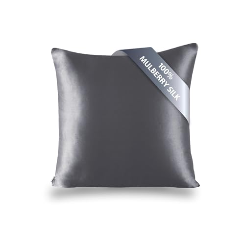 Townssilk 19 Momme 100% Seide Kissenbezug 1 Stück 60x60cm Darkgrey Townssilk 19 Momme 100% Seide Kissenbezug 1 Stück 60x60cm Darkgrey von townssilk