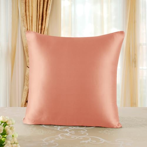 townssilk Beidseitig 100% 19mm Pure Maulbeerseide Kissenbezug für Haar und Haut Gesundheit, 1 Stück 40x40cm Größe Kissenbezug mit verstecktem Reißverschluss 600 Fadenzahl Coral townssilk Beidseitig 100% 19mm Pure Maulbeerseide Kissenbezug für Haar und Haut Gesundheit, 1 Stück 40x40cm Größe Kissenbezug mit verstecktem Reißverschluss 600 Fadenzahl Coral von townssilk
