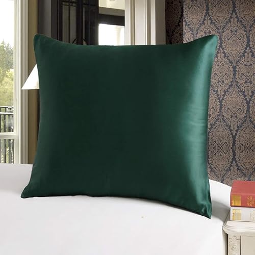 townssilk Beidseitig 100% 19mm Pure Maulbeerseide Kissenbezug für Haar und Haut Gesundheit, 1 Stück 80x80cm Größe Kissenbezug mit verstecktem Reißverschluss 600 Fadenzahl Emerald townssilk Beidseitig 100% 19mm Pure Maulbeerseide Kissenbezug für Haar und Haut Gesundheit, 1 Stück 80x80cm Größe Kissenbezug mit verstecktem Reißverschluss 600 Fadenzahl Emerald von townssilk