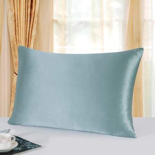 townssilk Beidseitig 100% 19mm Pure Maulbeerseide Kissenbezug für Haar und Haut Gesundheit,1Stück 40x70cm Größe Kissenbezug Aquagreen townssilk Beidseitig 100% 19mm Pure Maulbeerseide Kissenbezug für Haar und Haut Gesundheit,1Stück 40x70cm Größe Kissenbezug Aquagreen von townssilk