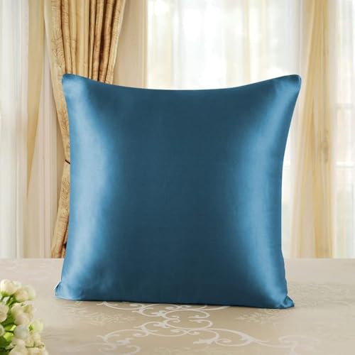 townssilk Beidseitig 100% 19momme Pure Maulbeerseide Kissenbezug für Haar und Haut Gesundheit, 1 Stück 60x60cm Größe Kissenbezug Seide,verstecktem Reißverschluss 600 Fadenzahl peacockblue townssilk Beidseitig 100% 19momme Pure Maulbeerseide Kissenbezug für Haar und Haut Gesundheit, 1 Stück 60x60cm Größe Kissenbezug Seide,verstecktem Reißverschluss 600 Fadenzahl peacockblue von townssilk