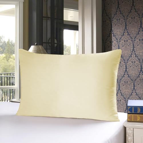townssilk Kissenbezug Seide 100% 19mm Pure Maulbeerseide,Beidseitig Seide,für Haar Haut Gesundheit,kopfkissenbezug Seide,verstecktem Reißverschluss,1Stück,50x80cm,LightYellow townssilk Kissenbezug Seide 100% 19mm Pure Maulbeerseide,Beidseitig Seide,für Haar Haut Gesundheit,kopfkissenbezug Seide,verstecktem Reißverschluss,1Stück,50x80cm,LightYellow von townssilk
