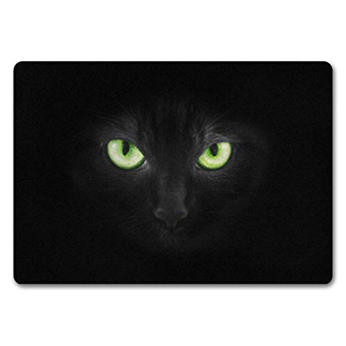 trendaffe - Katze mit grünen Augen Fußmatte randlos mit Motiv von trendaffe