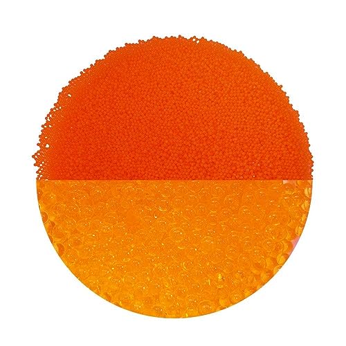 trendfinding 100 g wasserspeicherndes Deko Granulat Orange, Korngröße 1.5-2 mm, Dekoration für Blumen und Pflanzen, 10 Liter sehr ergiebig, vielseitig einsetzbar von trendfinding