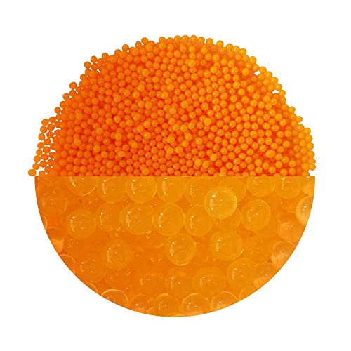 trendfinding 100 g wasserspeicherndes Deko Granulat Orange, Korngröße 3.5-4 mm, Dekoration für Blumen und Pflanzen, 10 Liter sehr ergiebig, vielseitig einsetzbar von trendfinding