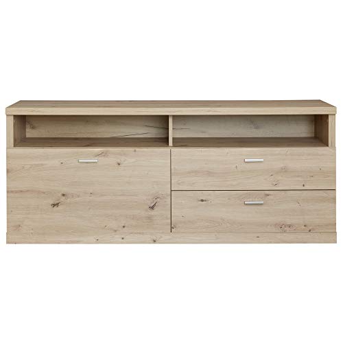 trendteam smart living - Echo - TV-Schrank - Artisan Eiche - TV-Lowboard mit 2 Vollauszug-Schubladen und Einer Klappe - (BxHxT) 150 x 62 x 45 cm - 2 offene Fächer - Kratzfest trendteam smart living - Echo - TV-Schrank - Artisan Eiche - TV-Lowboard mit 2 Vollauszug-Schubladen und Einer Klappe - (BxHxT) 150 x 62 x 45 cm - 2 offene Fächer - Kratzfest von trendteam smart living