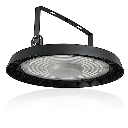 treoir 300W LED UFO Industrielampe, 30000LM Hallenbeleuchtung LED 6500K Kaltweiß LED Hallenstrahler, IP65 Wasserdicht LED Werkstattbeleuchtung Hallenstrahler für Garage Fabriken (1pcs) von treoir