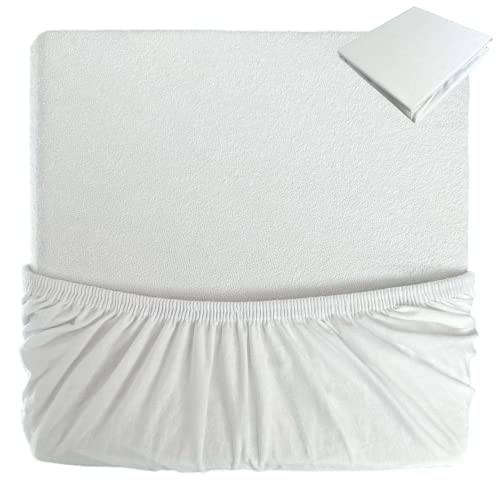 Matratzenschoner für tweeto® Babybett 7in1 - Wasserdicht Wasserundurchlässige Matratzenauflage Baumwolle Frottee (70x120 cm) von tweeto