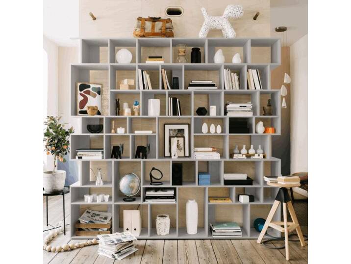 Bücherregal in Grau, 251 cm x 233 cm x 32 cm, Vollständig anpassbar von Tylko Bücherregal in Grau, 251 cm x 233 cm x 32 cm, Vollständig anpassbar von Tylko von tylko
