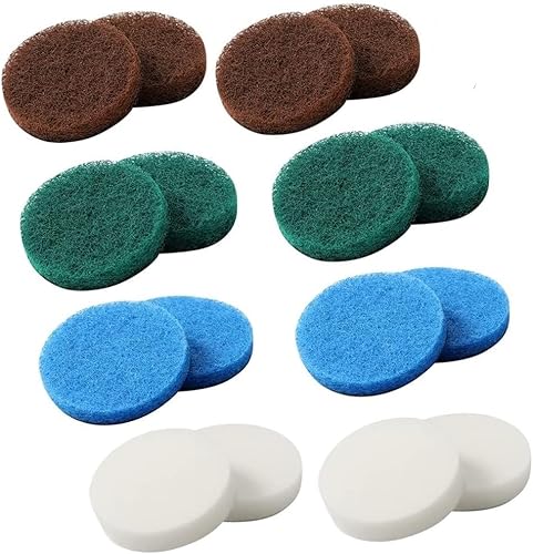 65mm Bosch ReinigungsbüRste,16 Stück Reinigung Pads Set Bosch Universal Brush Lektrische ReinigungsbüRstenpads Garden 6033 ReinigungsbüRste und Dremel Versa PC10-Braun Weiß Blau GrüN von ueslwser