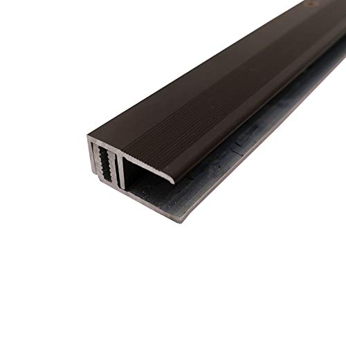 ufitec® Profi Smart Profilsystem für Vinylböden - geeignet für Belagshöhen von 5-9 mm - ALU eloxiert - Bronze Dunkel - (Abschlußprofil - Länge: 90 cm, Bronze Dunkel) von ufitec Profil Systems