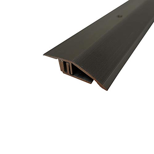 ufitec® Profi Smart Profilsystem für Vinylböden - geeignet für Belagshöhen von 5-9 mm - ALU eloxiert - Bronze Dunkel - (Höhenausgleichsprofil - Länge: 90 cm, Bronze Dunkel) von ufitec Profil Systems