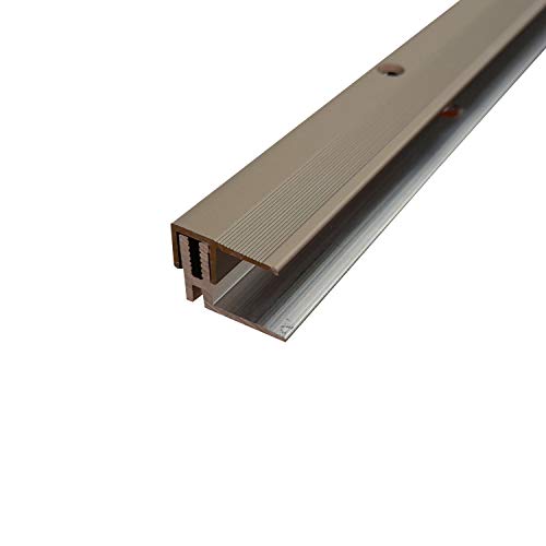 ufitec® TPL Profi MAX Profilsystem für Parkettböden - geeignet für Belagshöhen von 14-21 mm - ALU eloxiert (Abschlußprofil | Länge: 100 cm, Bronze Hell) von ufitec Profil Systems