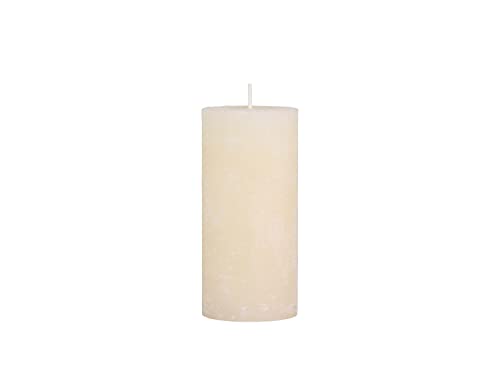 Rustikale Stumpenkerze Creme diverse Größen dicke Kerze Adventskranz Advent Weihnachten Deko, Variante:Ø 7 cm. H 15 cm von ukiyo