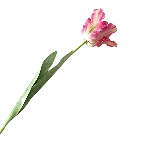 ulafbwur Künstliche Blume, lebendig, dekorativ, 68 cm, 3D-Papageien-Tulpe, fühlt sich echt an, künstliche Blume, Dekoration für Zuhause, künstliche Blüten, 1 Stück von ulafbwur