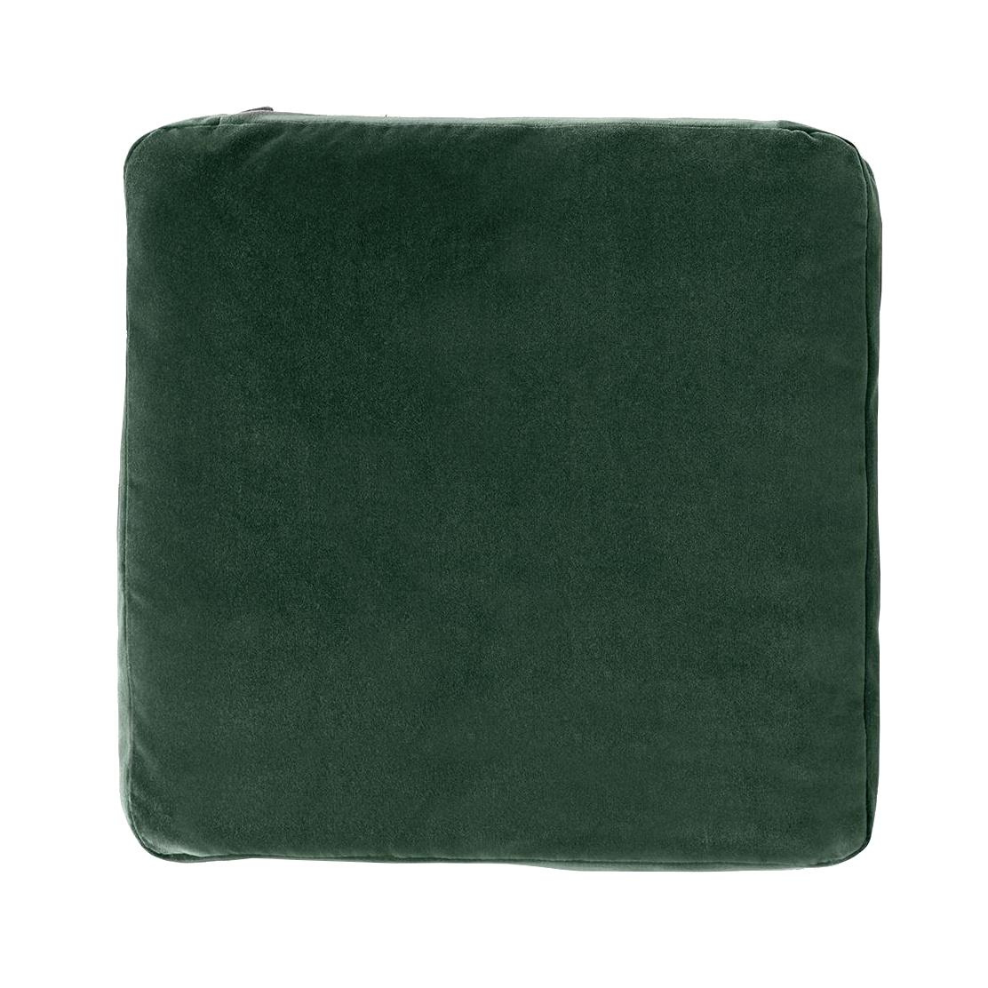 &Tradition - Develius Sofakissen 50x50cm - dunkelgrün/Stoff Velvet 1 Forest/LxB 50x50cm von &Tradition