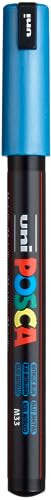 uni-ball 181785 - POSCA Marker mit kalibrierter Spitze, metallic blau von uni-ball