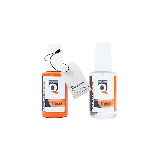 uniQum Autolack Stift + Klarlack im Vorteilsset für OPEL HIMMELBLAU 5015 0J1 Autolack Reparatur 2 x 30 ml von uniQum QUALITY IN NON PAINT