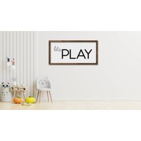 Lass Uns Spielen Schild , Spielzimmer Dekor Kinderzimmer Kinder | Wanddeko Für Mädchen Oder Jungen von uniquewoodensigns