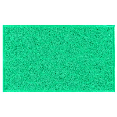 uxcell Fußmatte für Eingangsbereich, flaches Design, einfarbig, langlebig, Staubmatte für Schuhkratzer, rutschfeste Eingangstürmatte, 45,7 x 76,2 cm, Grün von uxcell