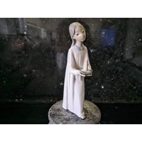 Vintage Lladro Figur "Mädchen Mit Kerze" von vanDykeAntiques