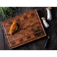 Personalisiertes Schneidebrett, Monogrammiertes Holz Weiter Grillgeschenk von veraInwood