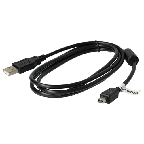 vhbw USB DATENKABEL KABEL kompatibel mit Olympus OM-D E-M1 Mark II, E-M5 Mark II, E-M10 Mark II, E-M10 ersetzt CB-USB5, CB-USB6. von vhbw