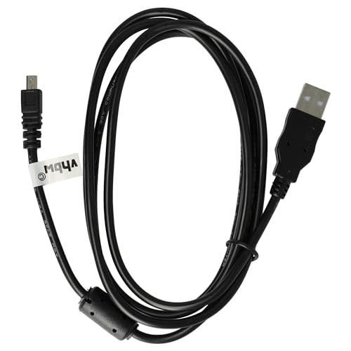 vhbw USB Kabel Datenkabel (Standard-USB Typ A) 150cm kompatibel mit Nikon CoolPix 5900, 7600, 7900, 8400, 8800, AW110, D5000, D5100, D7100, L1 Kamera von vhbw