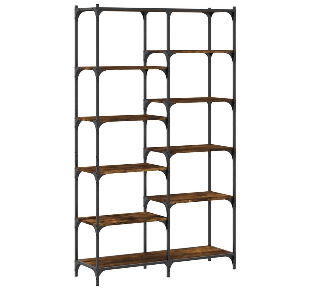 vidaXL Bücherregal Bücherregal Räuchereiche 100x32x170 cm Holzwerkstoff und Eisen, 1-tlg. von vidaXL