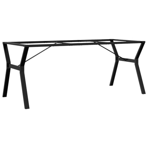 vidaXL Tischgestell, Tischbeine Tischkufen Gestell für Esstisch Küchentisch, Tischuntergestell Tischfüße in Y-Form, 180x80x73cm Gusseisen von vidaXL