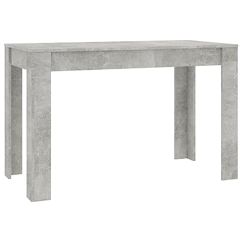 vidaXL Esstisch Minimalistischer Stil Esszimmertisch Küchentisch Tisch Speisetisch Esszimmer Küche Betongrau 120x60x76cm Holzwerkstoff von vidaXL