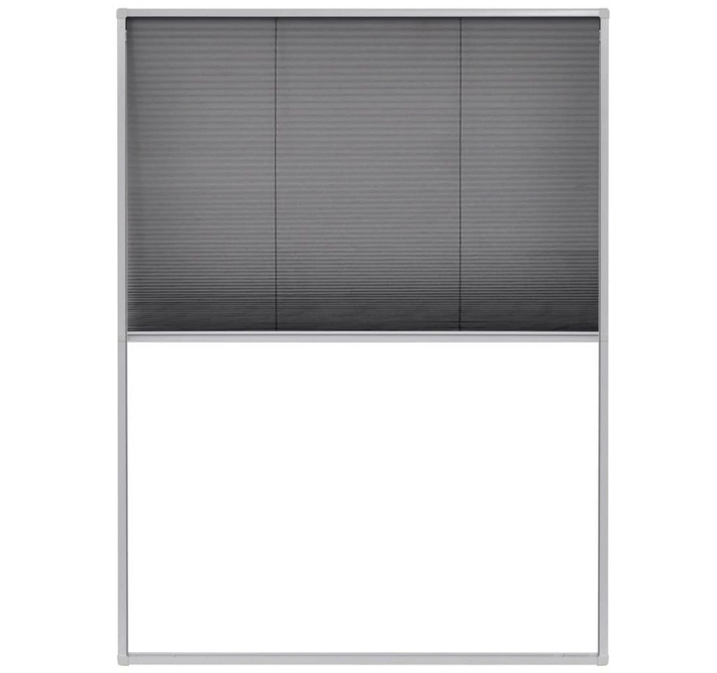 vidaXL Insektenschutz-Vorhang Insektenschutz-Plissee für Fenster Aluminium 60 x 80 cm von vidaXL