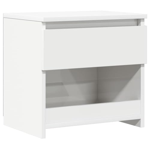vidaXL Nachttisch 1 Schublade 1 Fach Nachtschrank Nachtkonsole Nachtkommode Schlafzimmer Schrank Kommode Hochglanz-Weiß 40x30x39cm Holzwerkstoff vidaXL Nachttisch 1 Schublade 1 Fach Nachtschrank Nachtkonsole Nachtkommode Schlafzimmer Schrank Kommode Hochglanz-Weiß 40x30x39cm Holzwerkstoff von vidaXL
