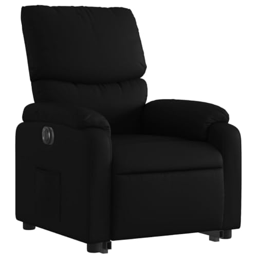 vidaXL Relaxsessel, Sessel mit Aufstehhilfe Elektrisch, Fernsehsessel mit Liegefunktion, Liegesessel Aufstehsessel für Wohnzimmer, Schwarz Kunstleder von vidaXL