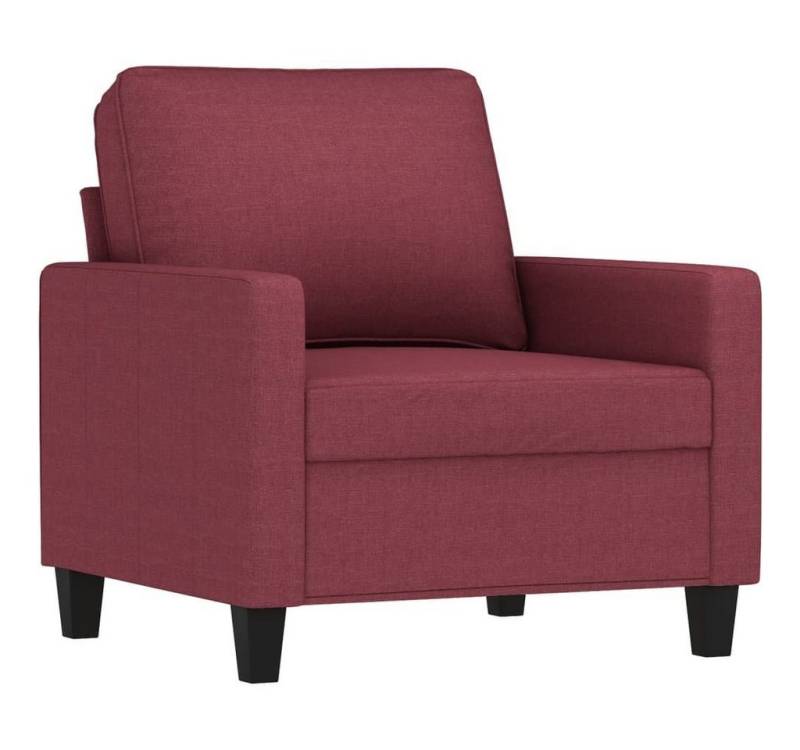 vidaXL Sofa Sessel Weinrot 60 cm Stoff von vidaXL