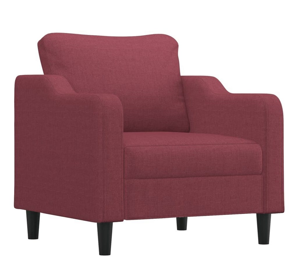 vidaXL Sofa 2-Sitzer-Sofa Weinrot 140 cm Stoff von vidaXL