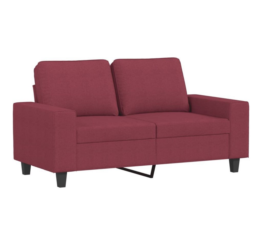 vidaXL Sofa 2-Sitzer-Sofa Weinrot 120 cm Stoff von vidaXL