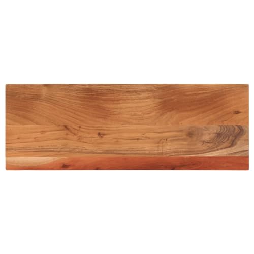 vidaXL Tischplatte, Holzplatte Rechteckig, Massivholzplatte für Bartisch Beistelltisch Esstisch, Ersatztischplatte, 90x40x3,8cm Akazienholz von vidaXL