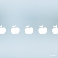Fenster Sticker Äpfelchen Bordüre Früchte Aufkleber Küche Dekoration Obst Illustration Apfel Diy von viilou