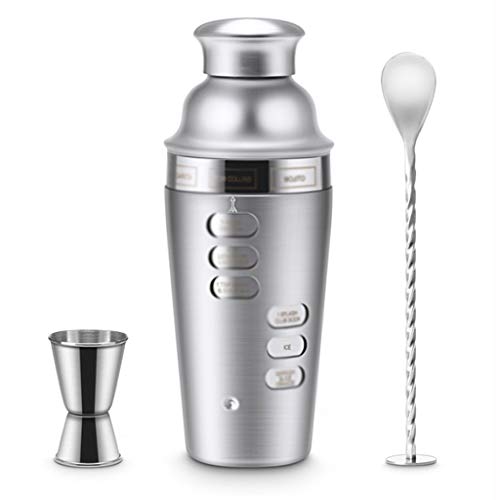 Barkeeper-Cocktail-Set, Cocktail-Shaker-Set, 750 ml, Edelstahl, Bar-Werkzeug-Set, Barkeeper-Set, Sieb, Cocktaillöffel von vkeid