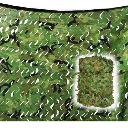 vliovy Tarnnetz 2x3 2x5 3x3 3x4 4x5 4x6 5x8, Militärisch Tarnung Netz, Camo Sonnenschutz-Camouflage Netz,Für Camping,Jagd,Schießen,Gartendekoration(Size:6x8m=19.7x26.2ft) von vliovy