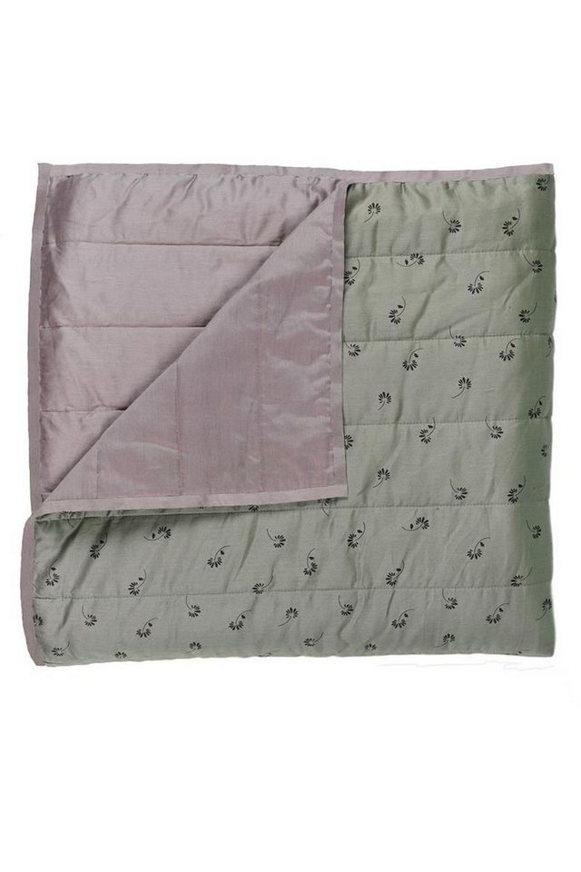 Wolldecke Pattern quilt_Dark Green_UV_UV_180x250 1 Tagesdecke 180 x 250 cm, vtwonen, Tagesdecke Kuscheldecke Decke Wohndecke von vtwonen