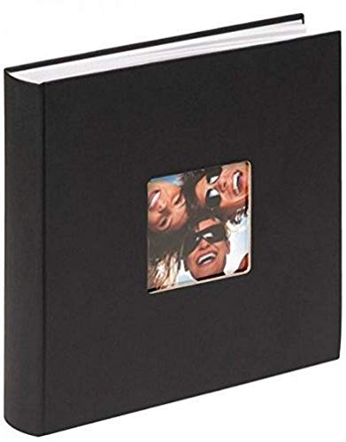 walther design Fotoalbum schwarz 30 x 30 cm mit Cover-Ausstanzung, Fun FA-208-B von walther design