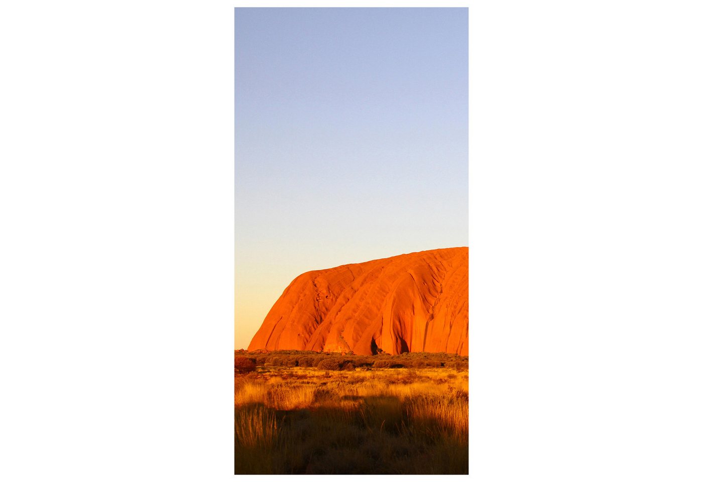 wandmotiv24 Türtapete Ayers Rock Sunset Natur, glatt, Fototapete, Wandtapete, Motivtapete, matt, selbstklebende Vliestapete von wandmotiv24