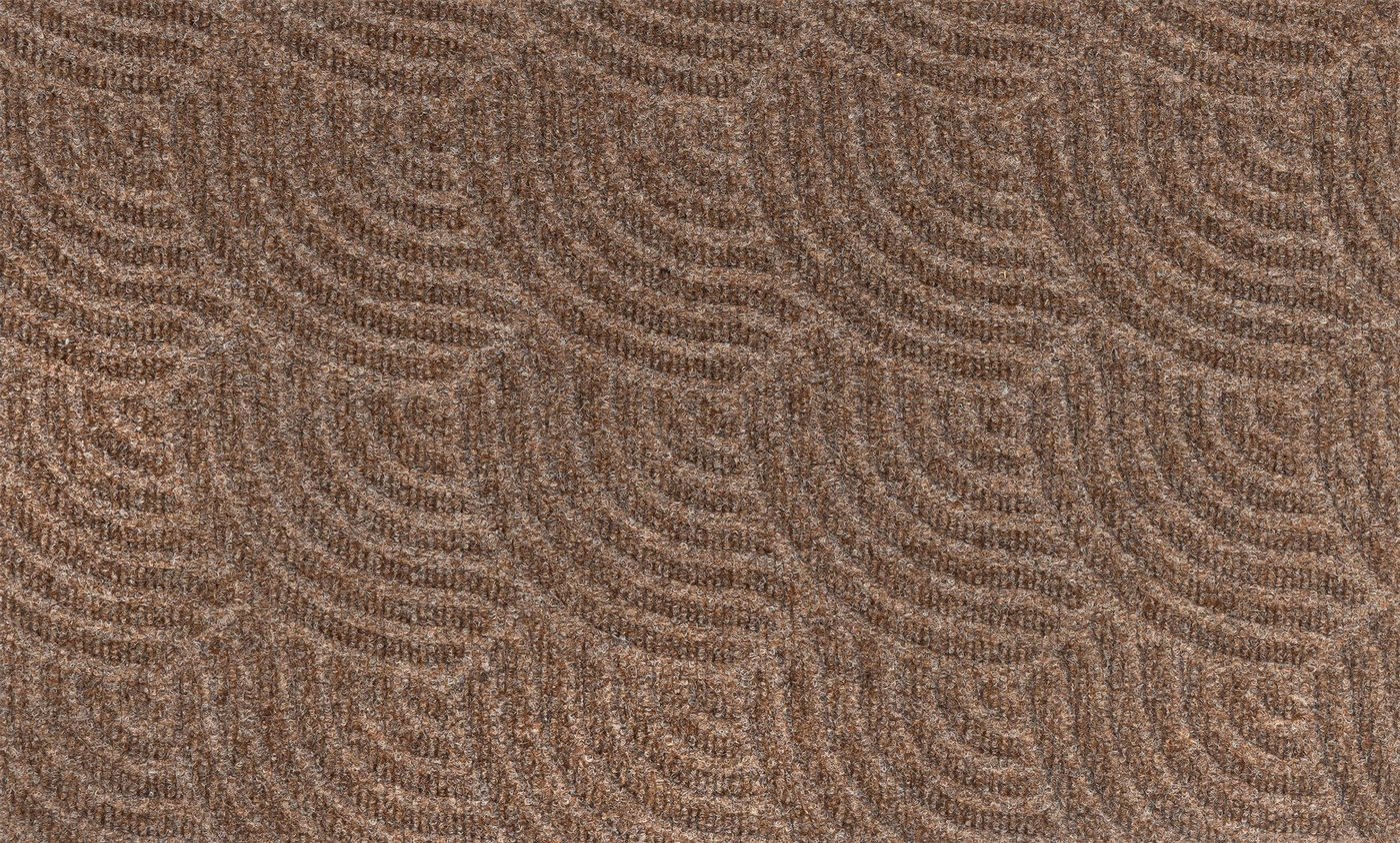 Fußmatte DUNE Waves taupe, wash+dry by Kleen-Tex, rechteckig, Höhe: 8 mm von wash+dry by Kleen-Tex
