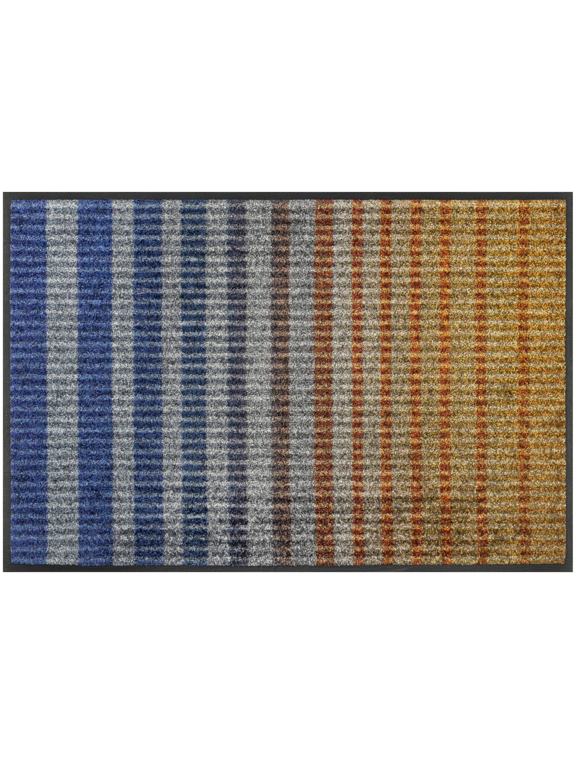 Fußmatte in blau-braun von wash&dry von wash&dry