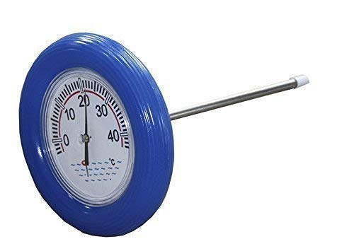 well2wellness® Poolthermometer Schwimmbad - Thermometer mit blauem Schwimmring von well2wellness